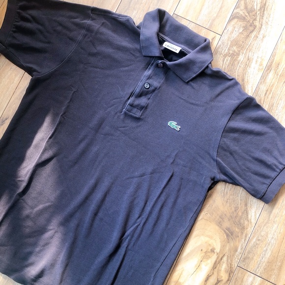 🐊Authentic LACOSTE Polo Brown Short Sleeves Shirt - Picture 9 of 16